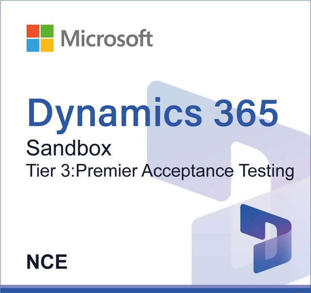 Dynamics 365 Operations - Sandbox Tier 3:Premier Acceptance Testing